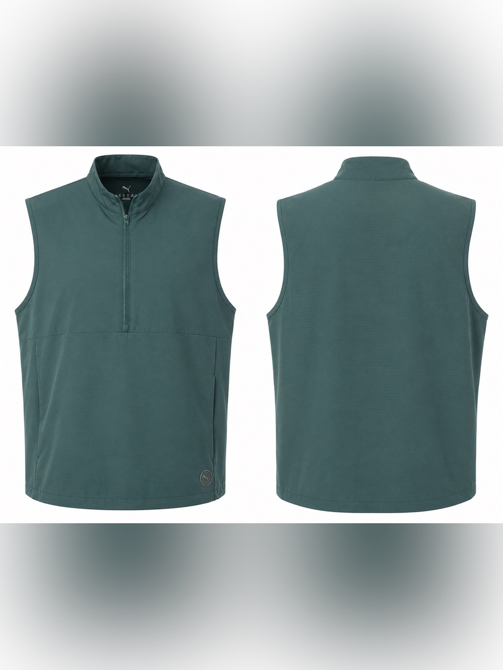 NWOT Puma Men's Sleeveless Quarter-Zip Vest - Dark Teal 3XL